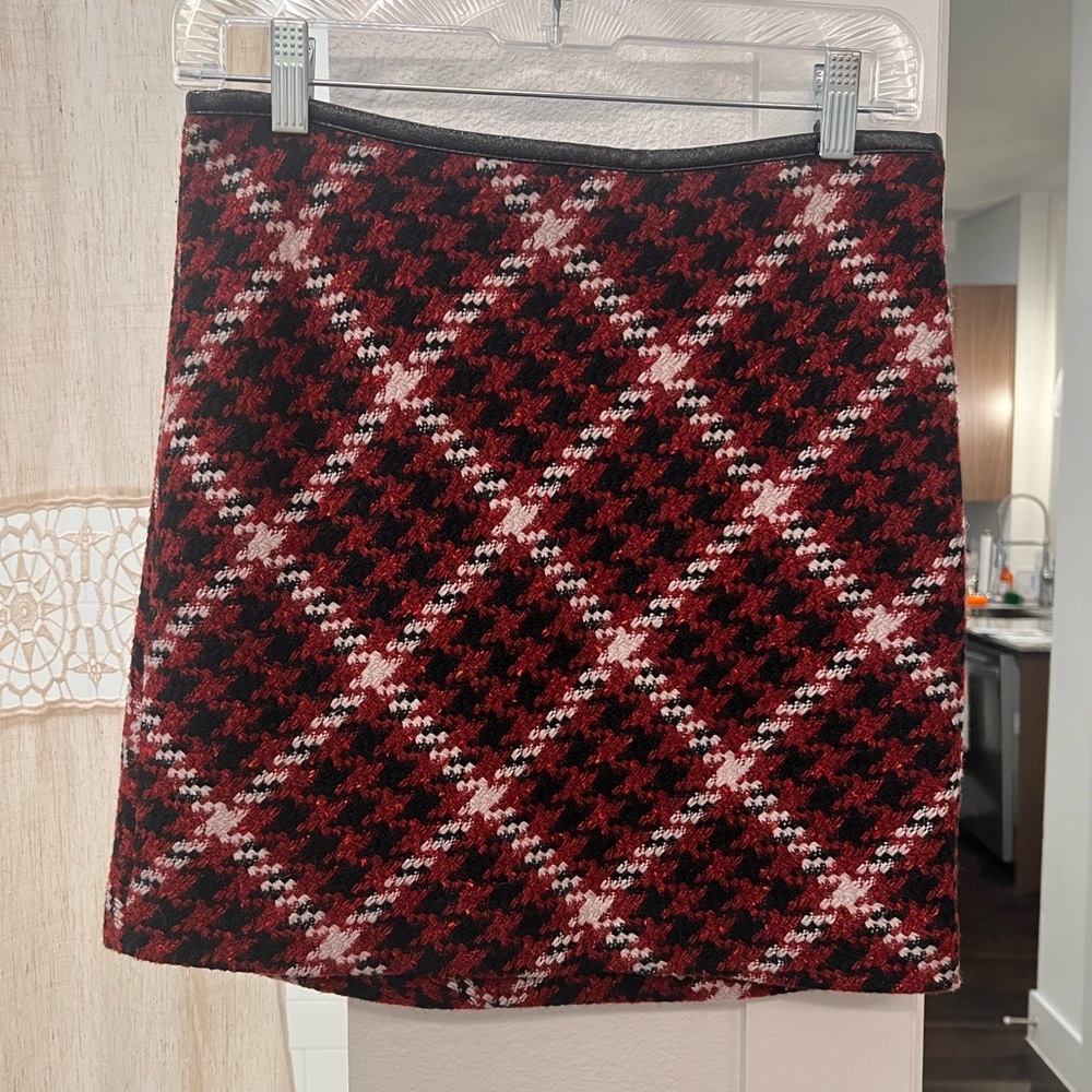 Plaid sweater skirt